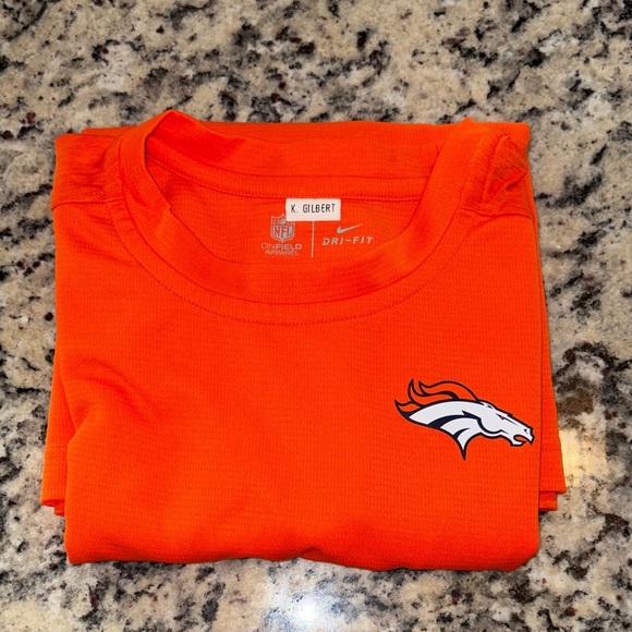 Nike Women's NFL On Field Orange Long Sleeve Crewneck Small - Picture 8 of 8